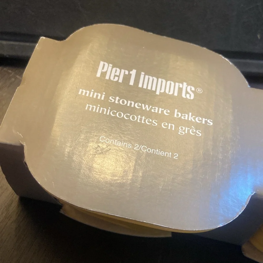 Pier 1 Imports Yellow Mini Stoneware Bakers